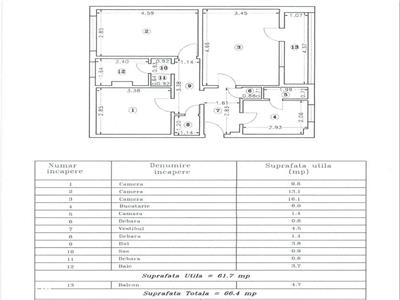 Apartament 3 camere Titan, Liviu Rebreanu