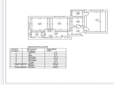 Apartament 3 camere Nicolae Grigorescu, Salajan