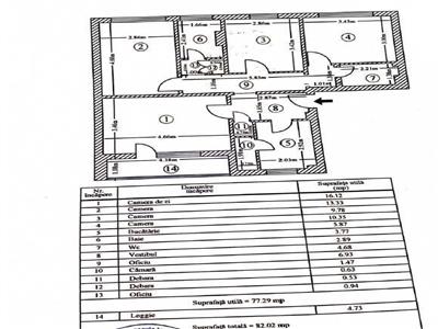 Apartament 4 camere Policlinica Titan